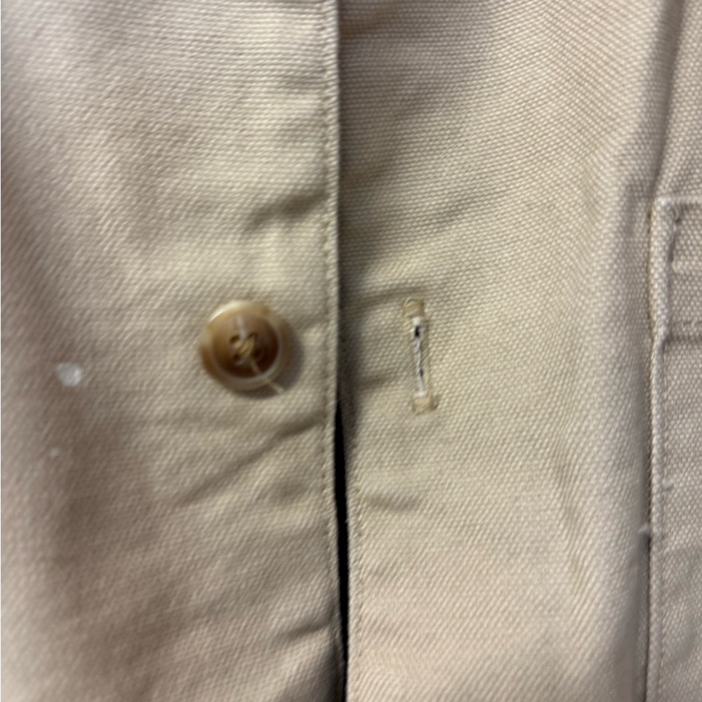 Forever 21 Men's Size Medium Taupe Tailored‎ Jacket Paint Splash Beige - Picture 5 of 10